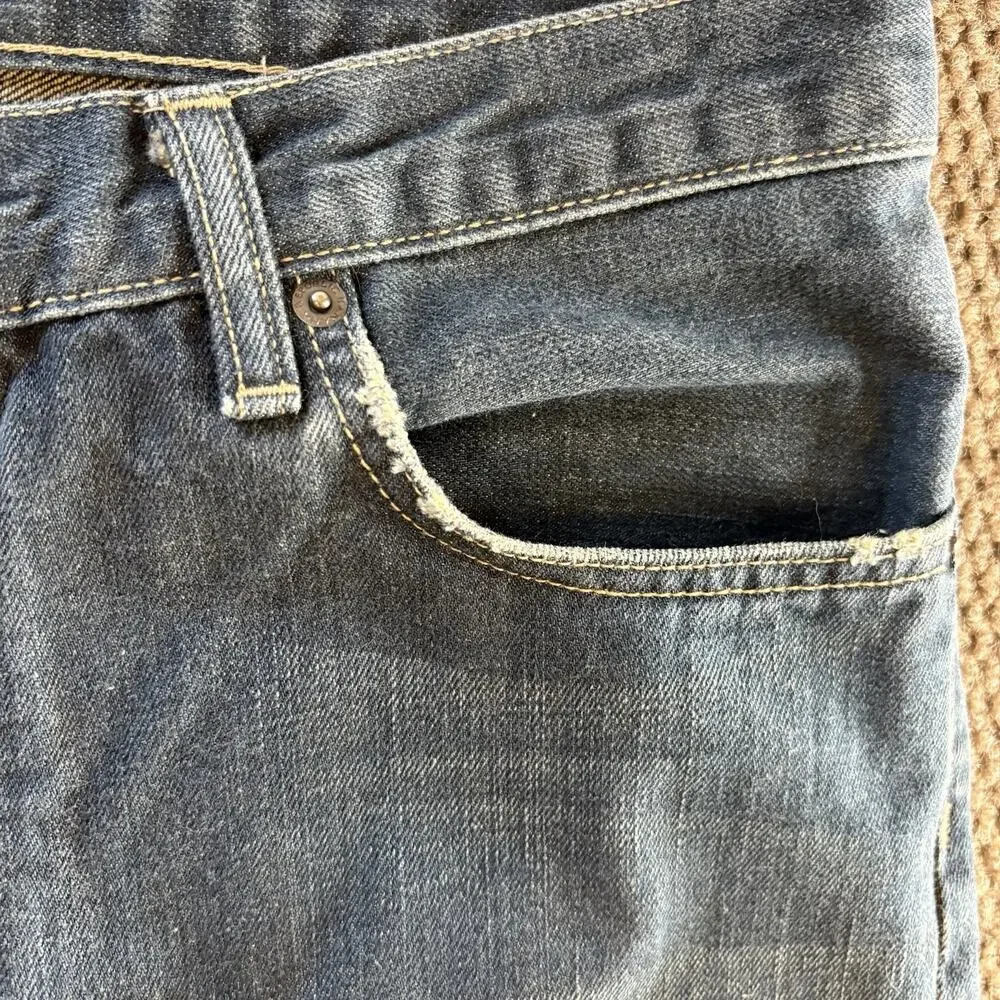 Banana Republic Men’s Jeans Straight Fit Blue Denim Medium Wash Button Fly